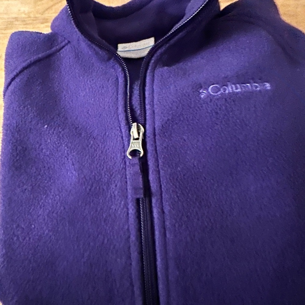 Columbia Deep Purple Fleece Pullover Jacket